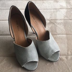 Nine West open toe heels
